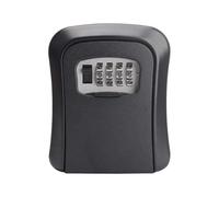 Caja llaves con codigo Caja de bloqueo de llaves montada en la pared, combinación de 4 dígitos, contraseña, almacenamiento de llaves, organizador secreto for el hogar, caja de seguridad exterior de al