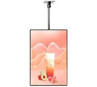 Caja Luz LED Delgada Menú Marco Presión Cambio Rápido Letrero Iluminado Montado Pared Cafeterías Restaurantes Servicios Alimentos Panel Visualización Retroiluminado(50x70cm/19.69x27.56in)