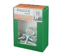 CAJA M 10 uds. HEMBRILLA CERRADA CINC 3,5x60mm FADIX