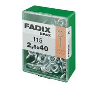 CAJA M 115 uds. HEMBRILLA CERRADA CINC 2,5x40mm FADIX