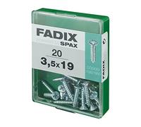 CAJA M 20 uds. TORNILLO ROSCA CHAPA CP CINC 3,5 x 19 mm FADIX