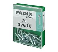 CAJA M 20 uds. TORNILLO ROSCA CHAPA CR CINC 3,5 x 16 mm FADIX