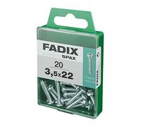CAJA M 20 uds. TORNILLO ROSCA CHAPA CR CINC 3,5x22mm FADIX