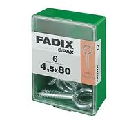 CAJA M 6 uds. HEMBRILLA CERRADA CINC 4,5x80mm FADIX