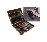 CAJA MADERA 48 LAPICES DERWENT SKETCHING