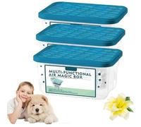 Caja mágica de eliminación de polvo de purificación de aire interior - Indoor Air Purification Dust Removal Magic Box - Fórmula vegetal, frescura de larga duración (3, A)