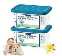 Caja mágica de eliminación de polvo de purificación de aire interior - Indoor Air Purification Dust Removal Magic Box - Fórmula vegetal, frescura de larga duración, para el hogar de la oficina del