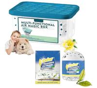 Caja mágica de eliminación de polvo de purificación de aire interior - Indoor Air Purification Dust Removal Magic Box - Fórmula vegetal, frescura de larga duración (1, A)