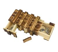 Caja Mágica de Madera Coriver para Rompecabezas, Caja de Regalo Secreta con 2 Compartimentos Secretos, Regalo de Cumpleaños y Recuerdo para Adultos y Niños