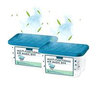 Caja mágica de purificación de aire para interiores multifuncional, purificación de aire para el hogar, eliminación de polvo, frescura duradera, limpia el aire, para salón, dormitorio, cocina (2