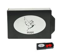 Caja mágica para cajones de trucos - Caja mágica para aparecer y desaparecer, accesorio de ilusión mágica con cajón secreto oculto para magos, bromas de fiesta alucinantes y bromas prácticas (negro)