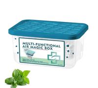 Caja mágica para eliminar el polvo en interiores, caja mágica de aire multifuncional, recolección automática de polvo, fórmula de extracto de planta de 120 g, frescura duradera para áreas de mascotas