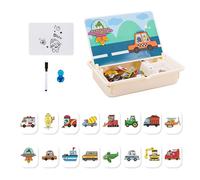 Caja Magnética De, De Imagen para Asociar para Niños | Actividades Creativas para Viaje con Estuche de Transporte para Niños Niñas Guardería Infantil