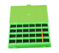 Caja magnética de mosca de doble cara de 44 ranuras para pescadores con mosca que buscan almacenamiento de aparejos aerodinámico en espacios reducidos