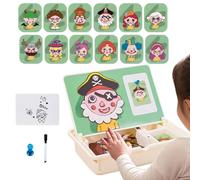 Caja Magnética - Puzzle de Asociación de Niños - Juegos De Viaje Y Actividades Domésticas para Niños Pequeños con Estuche - 3