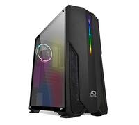 Caja Media Torre ATX Advance Phoenix RGB con Panel de Cristal (Negro)
