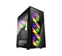 Caja Media Torre ATX - FSP - CMT192 RGB - Paneles de Vidrio - Negro - Diseño Premium