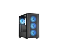 Caja Media Torre - CHIEFTEC - Hunter 3 RGB - Panel de Vidrio - Aleación de Acero - Negro Mate
