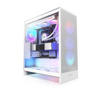Caja media torre - NZXT - CM-H72FW-R1 - H7 Flow RGB con ventiladores RGB incluidos - Blanco
