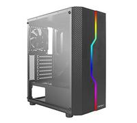 Caja + Mediana + Torre+ATX+Antec+NX230+RGB++ + Panel + vitr%C3% A9+%28%29., Negro