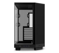 Caja medio torre - NZXT - H6 Flow - Doble cámara - Negro - 5 ventiladores incluidos