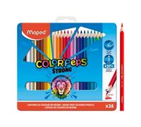 Caja metalica 24 lapices de colores color'peps strong maped