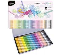 Caja metálica 36 lápices color pastel