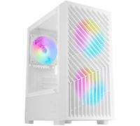Caja Micro-ATX de vidrio templado FRGB para juegos MC-VORTEX (blanca) - MARS GAMING