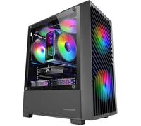 Caja Micro-ATX de vidrio templado FRGB para juegos MC-VORTEX (negra) - MARS GAMING