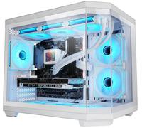 Caja Micro-ATX MC-3TCORE de vidrio templado (blanca) - MARS GAMING
