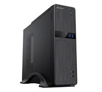 UNYKAck Caja de Ordenador Micro ATX UK2011 Negra con Fuente de Alimentación 450W, Dos Conectores USB 3.0 y Dos Conectores Type C