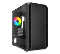 Caja Micro ATX Sharkoon MK2 RGB Cristal Templado USB-C Soporte 11 Ventiladores Negra