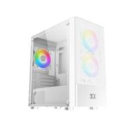Caja Micro ATX Xigmatek Oreo Arctic Blanca con ventana y 3 ventiladores FRGB