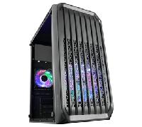 CAJA MICROATX COMPACTA MARS GAMING MC-S2 BLACK FRONTAL CON VENTILADOR FRGB VENTANA LATERAL SIN FUENTE DE ALIMENTACION MCS2