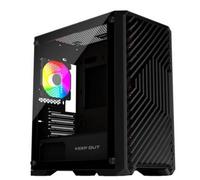 Caja Microatx Keep Out Xc-220 Glass 1x3.5' 2x2.5' 1xusb2.0 2xusb3.0 Gpu Max 330mm Lat Cristal Templado Negro