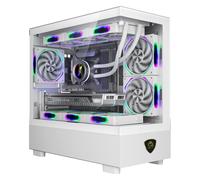 Caja microatx xc-301 glass argb blanco keepout