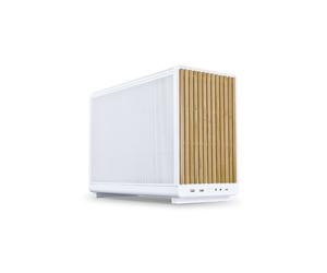 Caja Mini-Torre - LIAN LI - A3-mATX - Blanco/Madera Clara - Modularidad Extrema - Espacio Optimizado