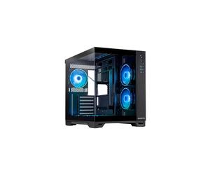 Caja Mini Tour Micro ATX - CHIEFTEC - Visio RGB - Negro - Paneles de vidrio - Diseño elegante