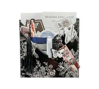 Caja misteriosa de cita a ciegas de Halloween, juego de regalo gótico espeluznante con calcomanías de bricolaje para entusiastas de Halloween, amantes de los libros y adolescentes (juego A)