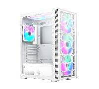 caja montech x3 glass rgb blanco