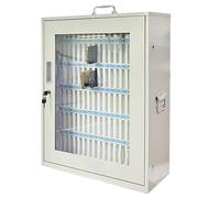 Caja móvil de acero transparente, gabinete de almacenamiento de 102 ranuras para escuelas y oficinas, almacenamiento seguro del teléfono y fácil acceso para estudiantes y personal, nización duradera y