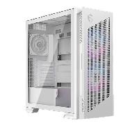 MSI MPG Velox 300R PZ White - Torre Gaming ATX Blanca con Panel Mesh, Alto Flujo de Aire, Ventiladores ARGB, Cristal Templado, USB-C - Chasis Premium para PC Gaming