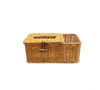 Caja multifuncional del tejido de la rota de la imitación con el diseño tejido, construido del material de los PP para los espacios de vida y de la hospitalidad