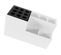 Caja Multifuncional para Tijeras y Peines, Gran Capacidad ABS EVA | Organizador de Peluquería Varios Compartimentos, Blanco, para Salón y Barbería, Práctico y Seguro