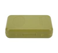 Caja multiusos para señuelos de pesca con mosca, con hebilla magnética, portátil, de doble cara, tamaño grande, color verde