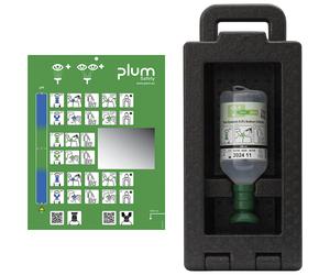 Caja mural iBox con mirilla y asa de transporte plum, 1 x 500 ml de Na l 0,9%