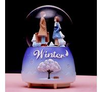 Caja Musical con Bailarines Danzarines Giratorios Y Luz Melodias Clasicas para Coleccionistas Ninos(G)