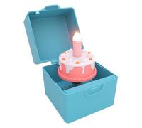 Caja musical de cumpleaños | Caja de pastel de cumpleaños con vela simulada | Pequeños rellenos de calcetines de Navidad, suministros de fiesta para el día de San Valentín y el día de la madre