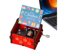 Caja Musical Grabada - Jugador De Melodía De Madera Retro, Caja De Regalo De Música Tallada De Estilo Vintage Clásico | A menudo Coleccionable Para Bodas, Cumpleaños, Navidad, L