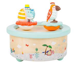 Caja Musical Papagayo y Elefante